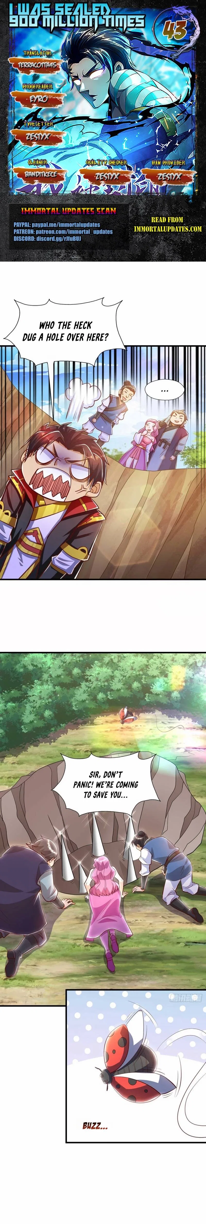 I Was Sealed 900 Million Times Chapter 43 – Page 1