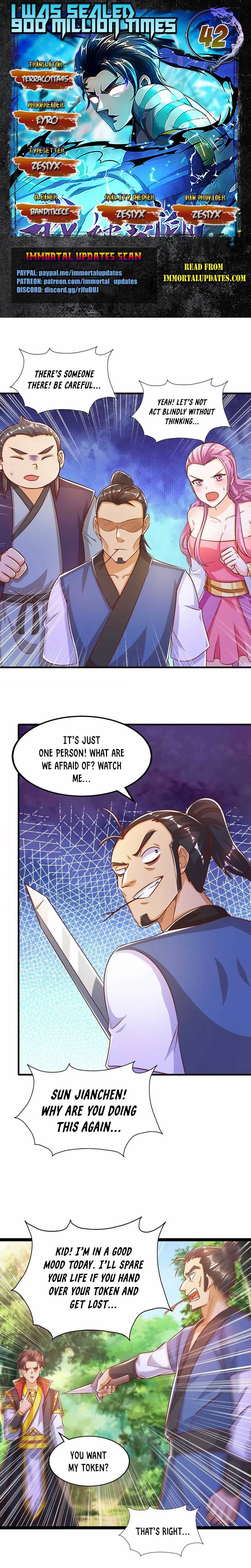 I Was Sealed 900 Million Times Chapter 42 – Page 1