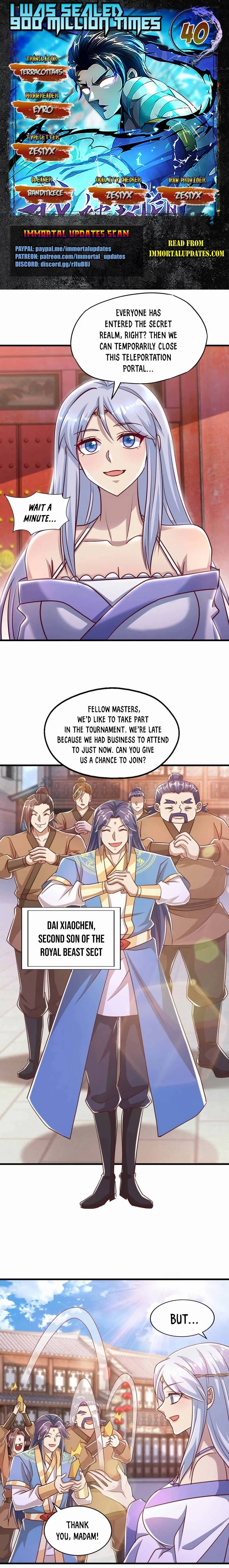 I Was Sealed 900 Million Times Chapter 40 – Page 1