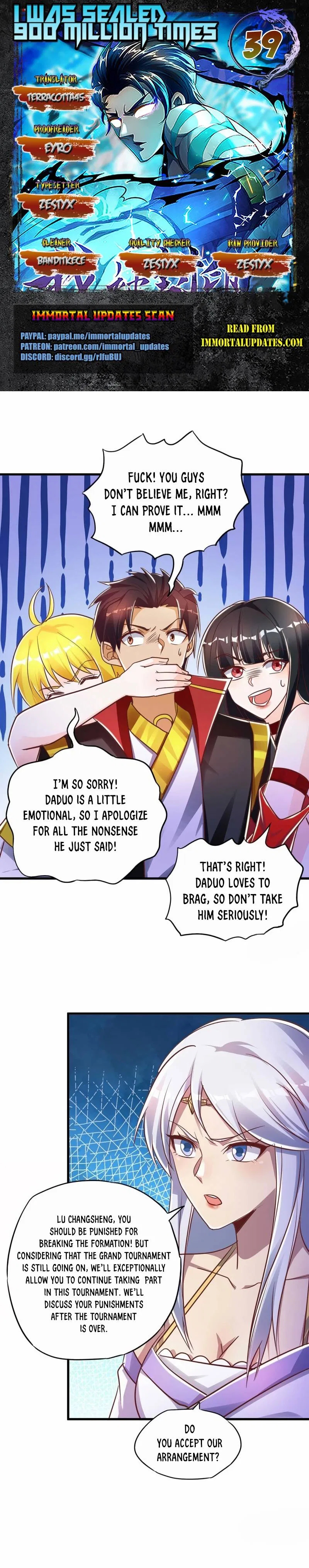 I Was Sealed 900 Million Times Chapter 39 – Page 1