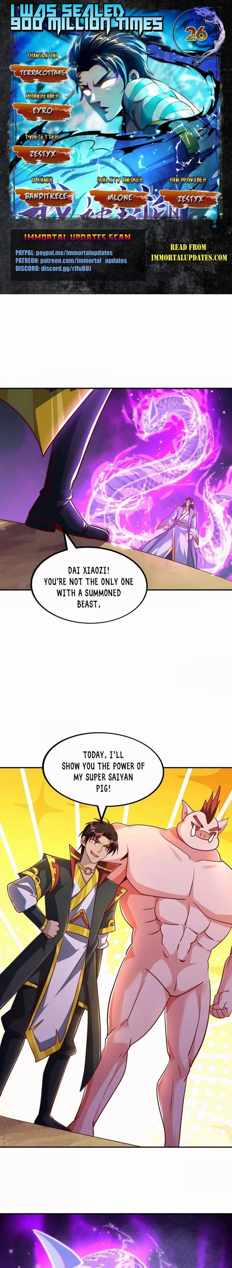 I Was Sealed 900 Million Times Chapter 26 – Page 1