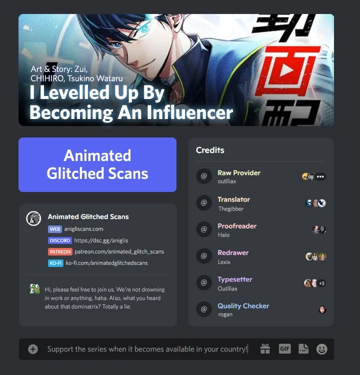 I Levelled Up by Becoming an Influencer Chapter 41 – Page 1