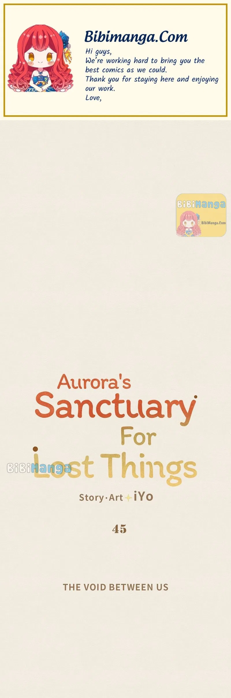 Aurora’s Sanctuary for Lost Things Chapter 45 – Page 1