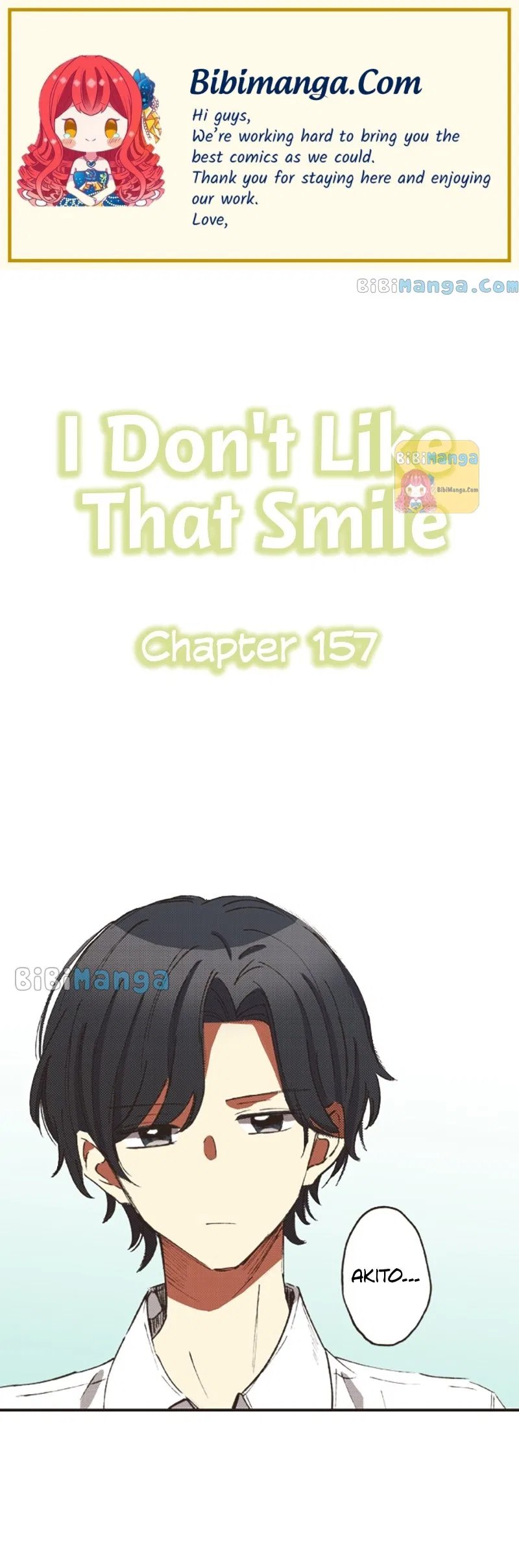 I Don’t Like That Smile Chapter 157 – Page 1