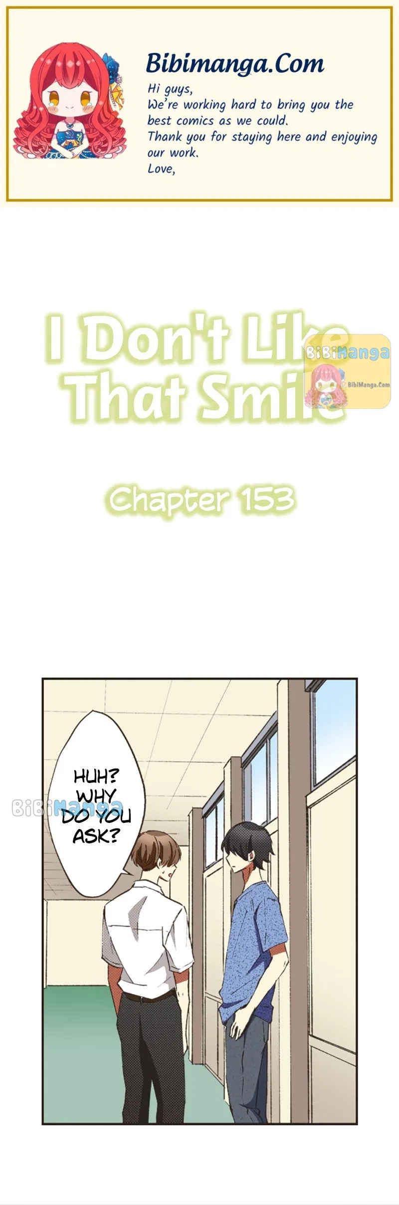 I Don’t Like That Smile Chapter 153 – Page 1