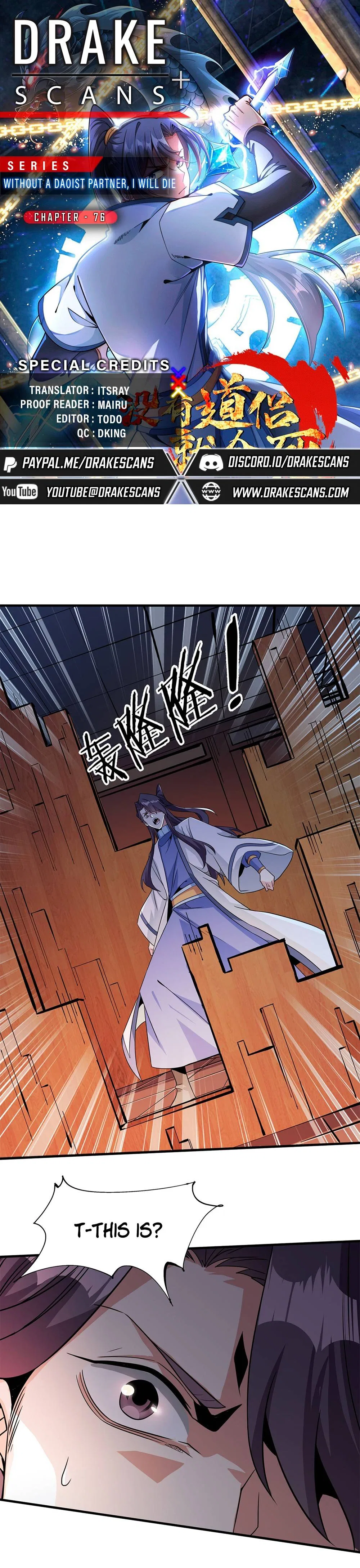 Without A Daoist Partner, I Will Die Chapter 76 – Page 1