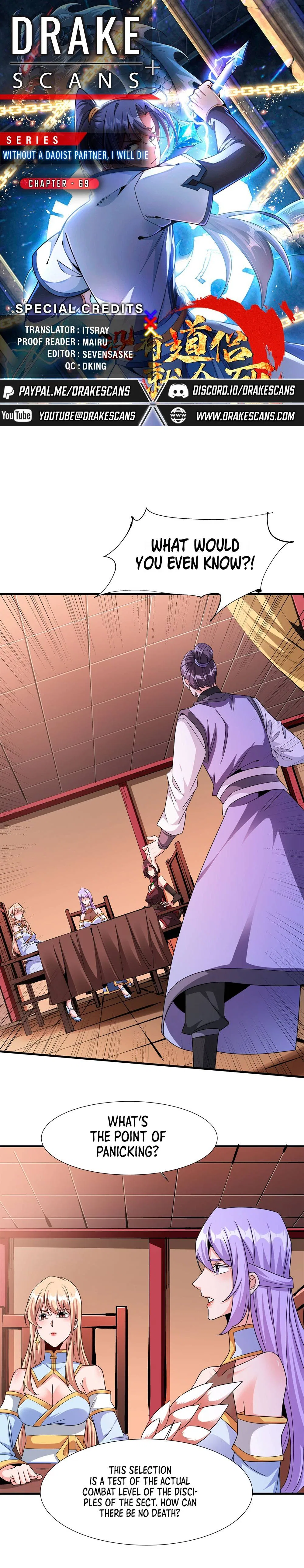 Without A Daoist Partner, I Will Die Chapter 69 – Page 1