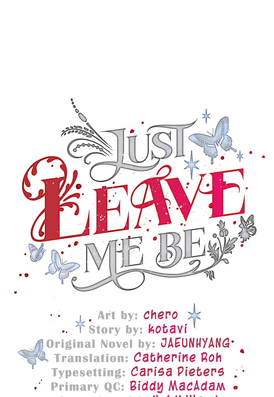 Just Leave Me Be Chapter 105 – Page 1