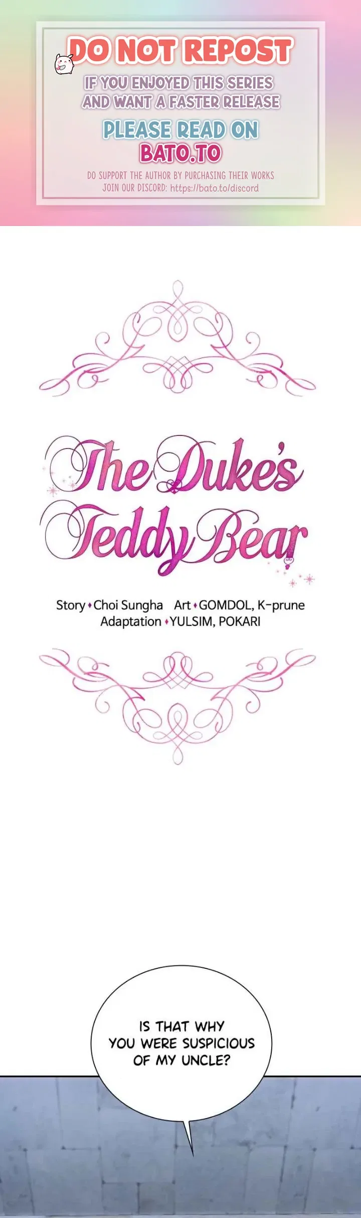 The Duke’s Teddy Bear Chapter 82 – Page 1