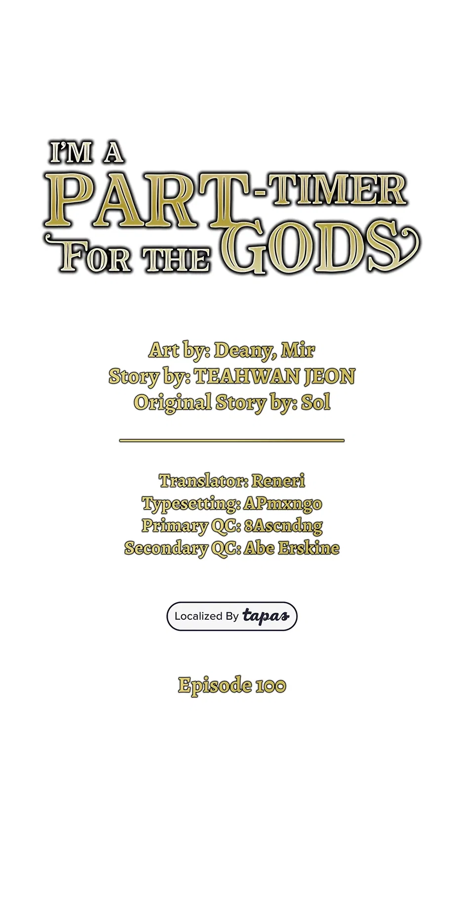 I Became A Part Time Employee For Gods Chapter 100 – Page 1