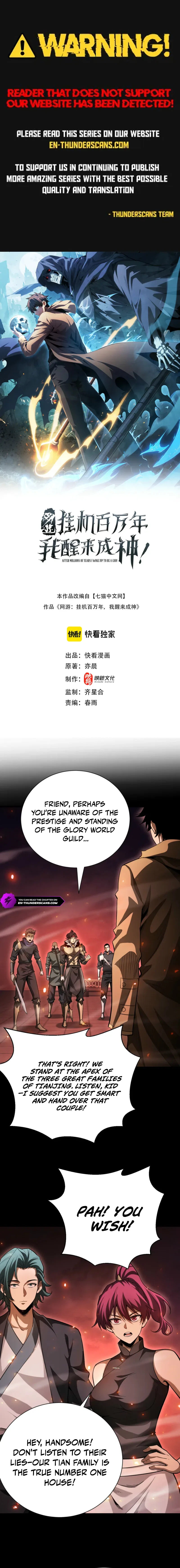 I Awoke as a God After Auto Battling For a Million Years Chapter 67 – Page 1
