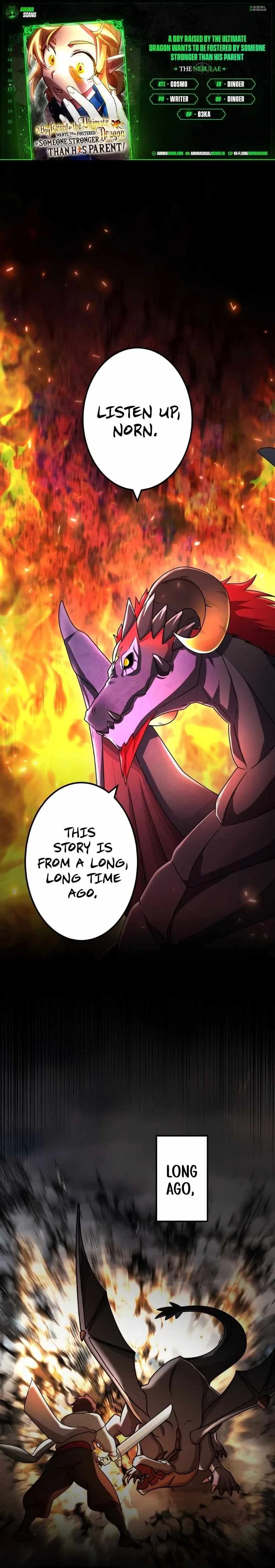 A Boy Raised by the Ultimate Dragon Wants to Be Fostered by Someone Stronger Than His Parent! Chapter 17 – Page 1