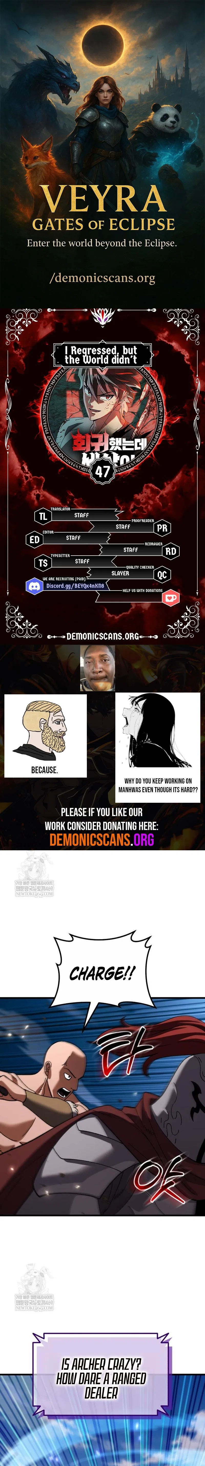 I Regressed, but the World didn’t End Chapter 47 – Page 1