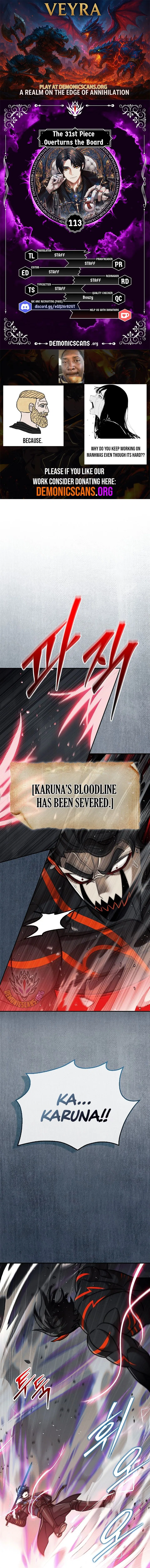 The 31st Piece Overturns the Board Chapter 113 – Page 1