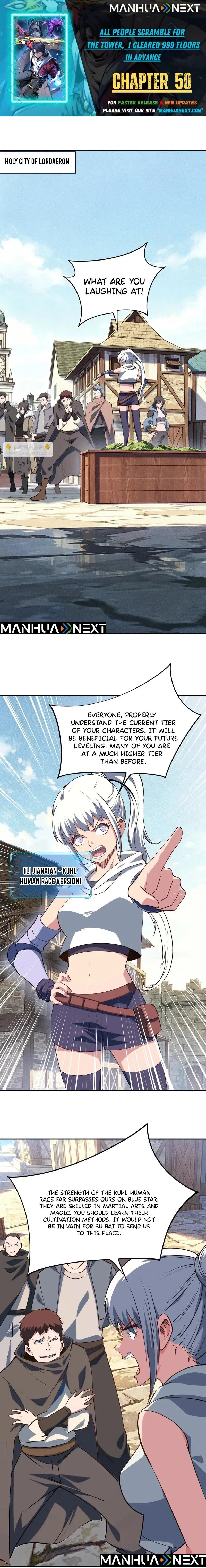 All People Scramble for the Tower, I Cleared 999 Floors in Advance Chapter 50 – Page 1