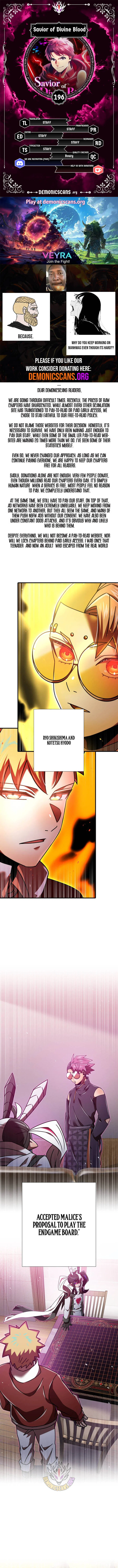 Savior of Divine Blood ~Draw Out 0.00000001% To Become the Strongest~ Chapter 196 – Page 1