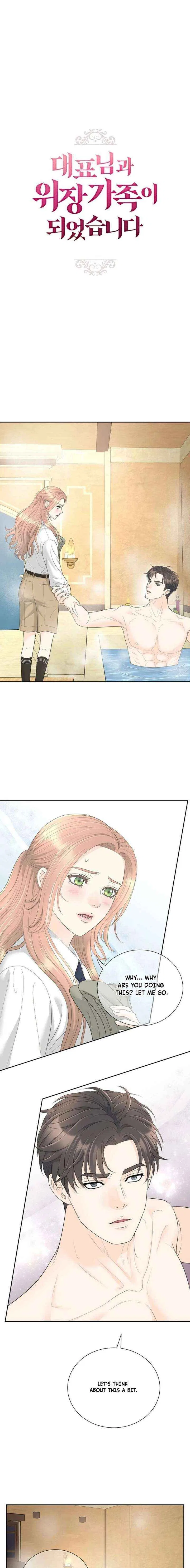 I Became a Fake Family With My Boss Chapter 55 – Page 1