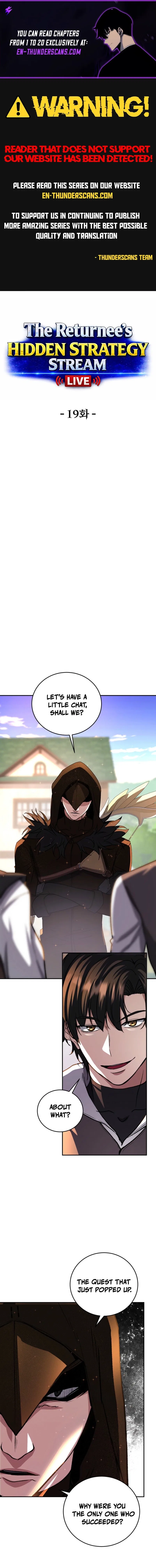 The Returnee’s Hidden Strategy Stream Chapter 19 – Page 1