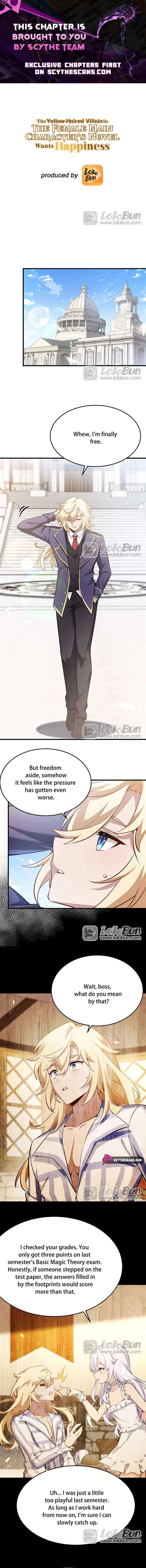 The Yellow-haired Villain in Female Main Character’s Novel wants Happiness Chapter 78 – Page 1