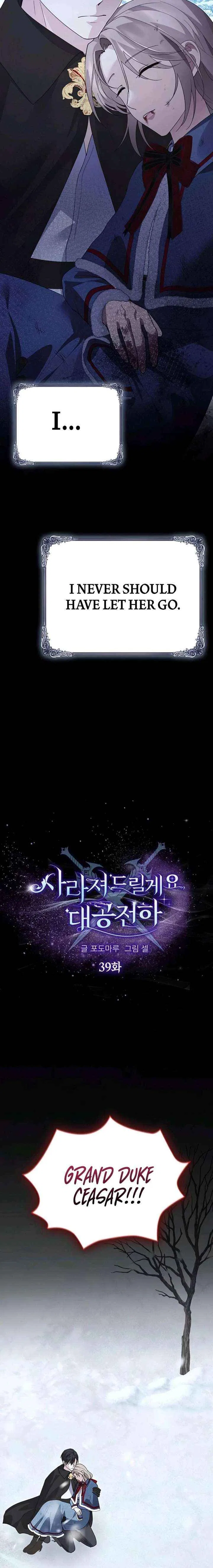 I will disappear for you, Your Grace the Grand Duke Chapter 39 – Page 9