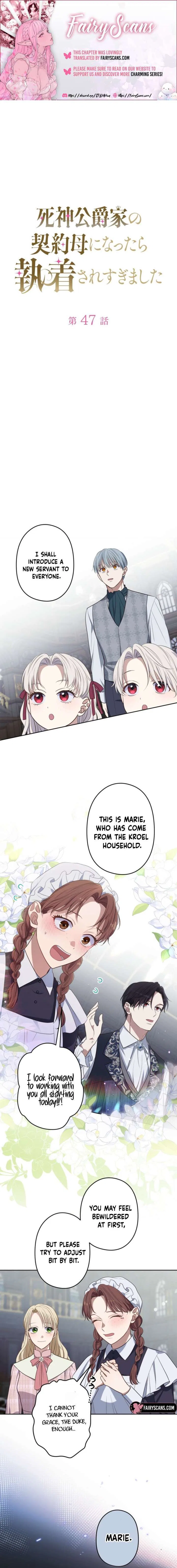 I Became the Contract Mother of the Grim Reaper Duke’s Family, and They Became Obsessed With Me Chapter 47 – Page 1