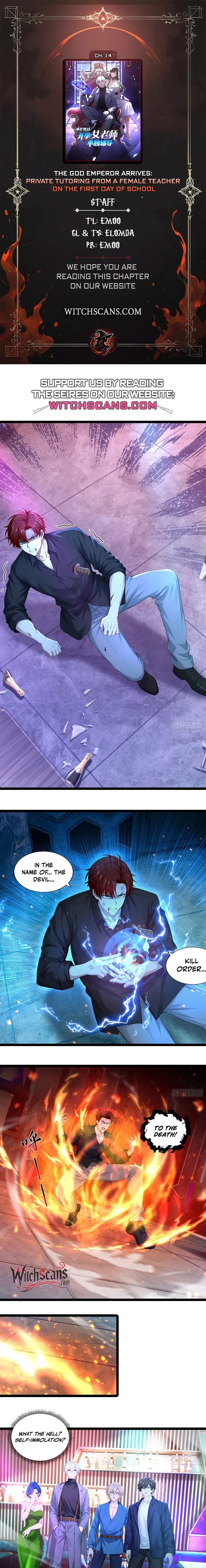Return of the God Emperor: Private Tutoring by the School Belle Chapter 14 – Page 1