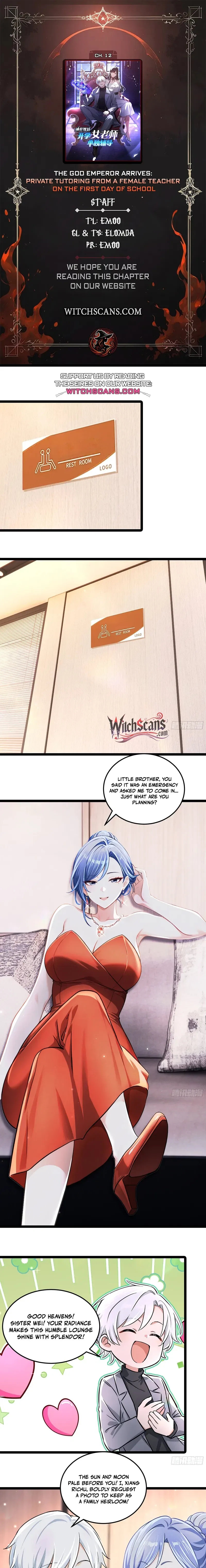 Return of the God Emperor: Private Tutoring by the School Belle Chapter 12 – Page 1