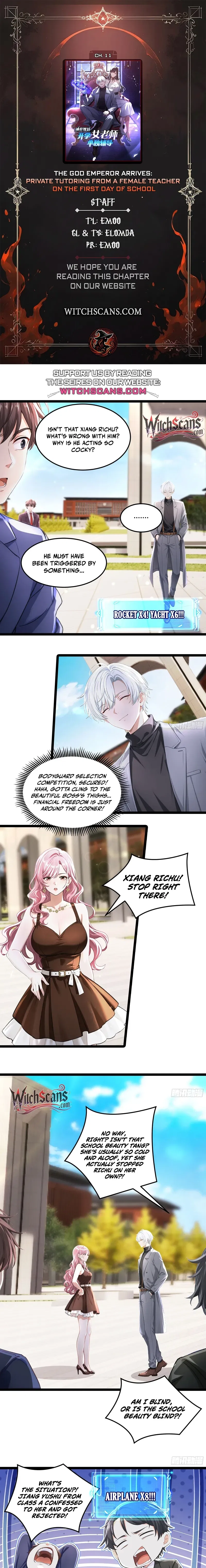 Return of the God Emperor: Private Tutoring by the School Belle Chapter 11 – Page 1
