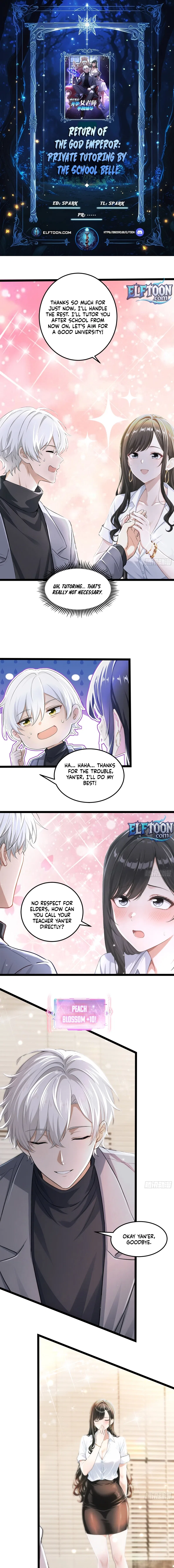 Return of the God Emperor: Private Tutoring by the School Belle Chapter 5 – Page 1