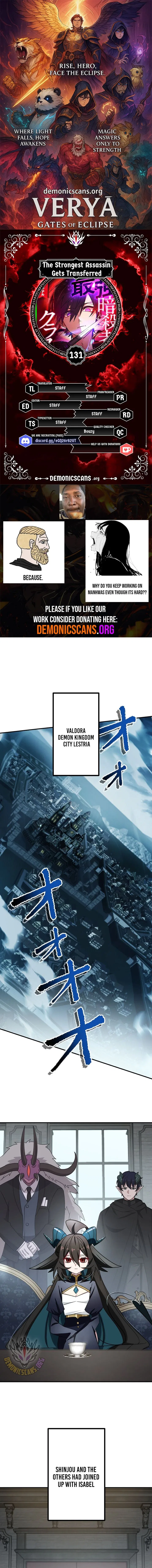 The strongest assassin gets transferred to another world with his whole class Chapter 131 – Page 1