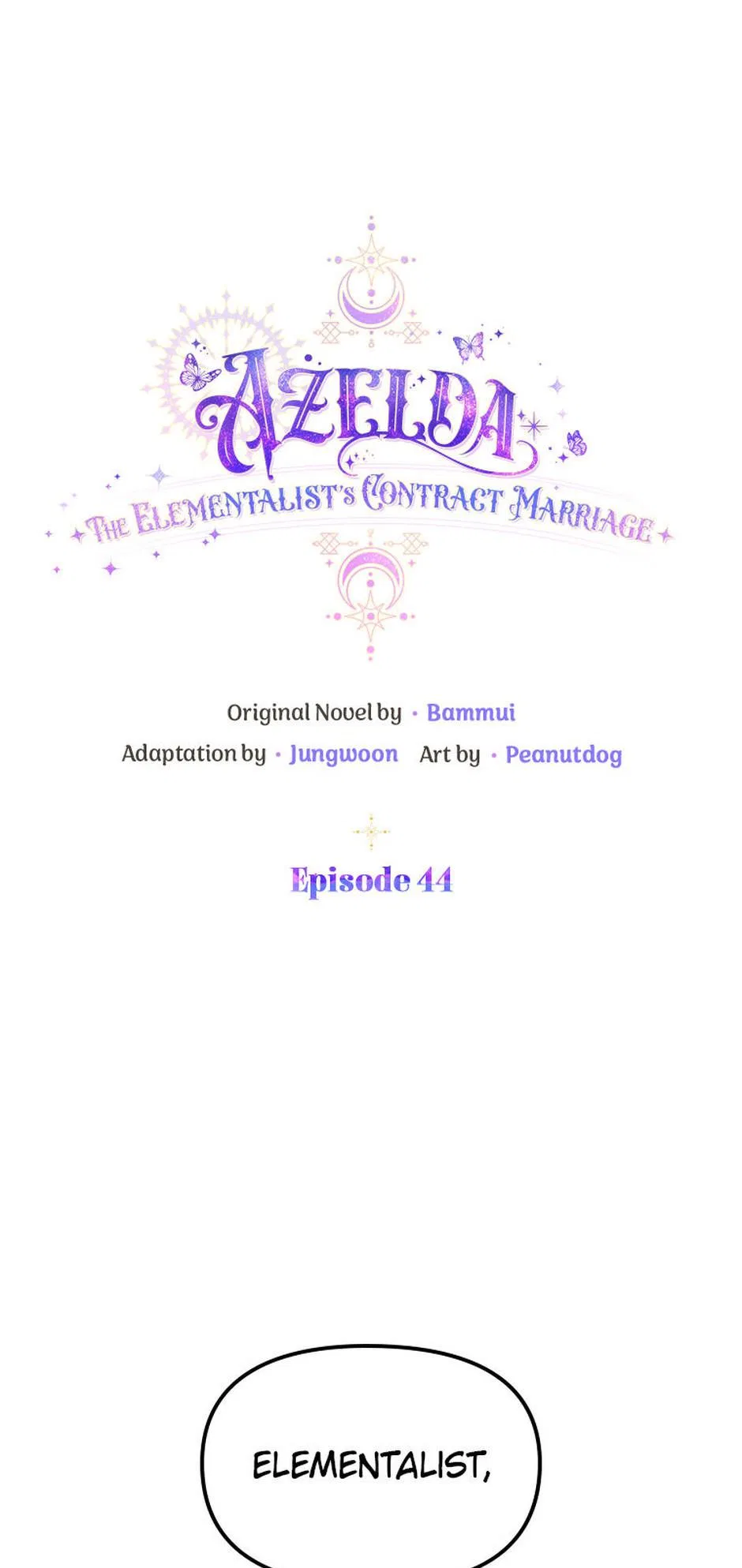 Azelda: The Spirit Master’s Contract Marriage Chapter 44 – Page 1