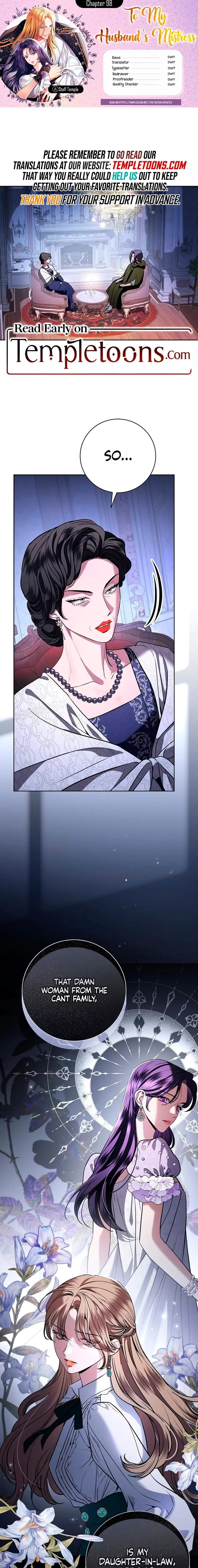 To My Husband’s Mistress Chapter 98 – Page 1