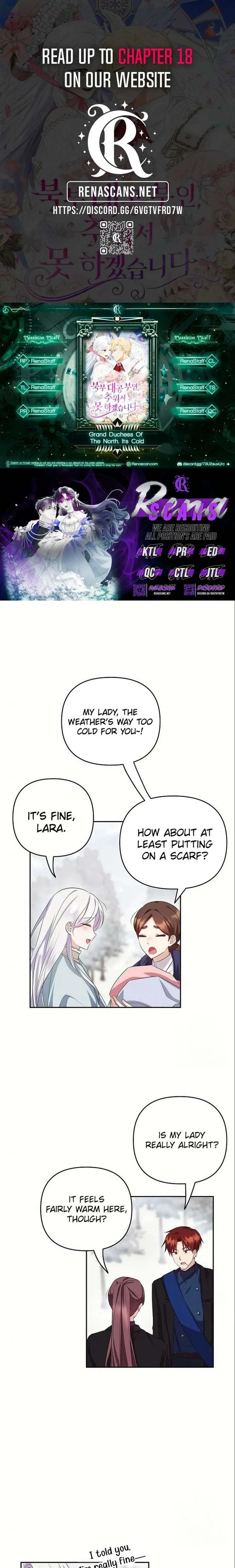 Grand Duke, I Can’t Do It Because It’s Too Cold in The North Chapter 13 – Page 1