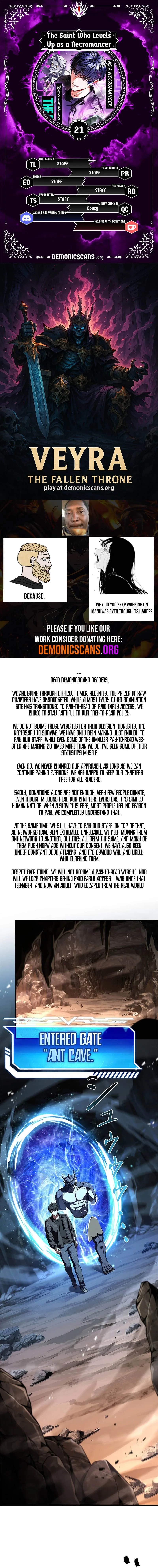 The Saint Who Levels Up as a Necromancer Chapter 21 – Page 1