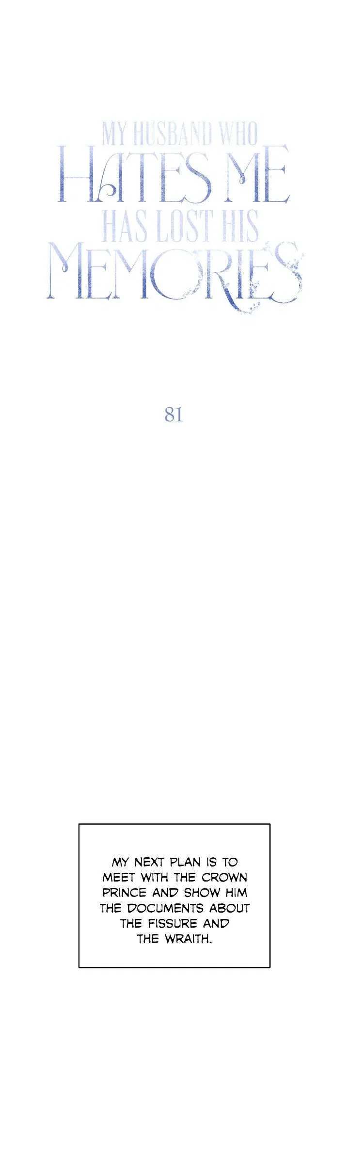 My Husband Who Hates Me Has Lost His Memories Chapter 81 – Page 33