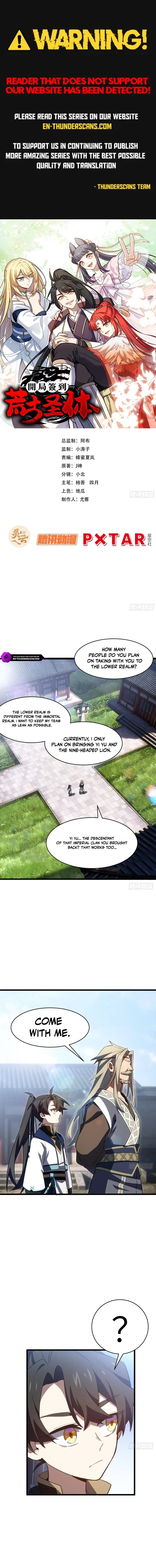 Start by signing in and obtaining the Ancient Divine Body Chapter 147 – Page 1