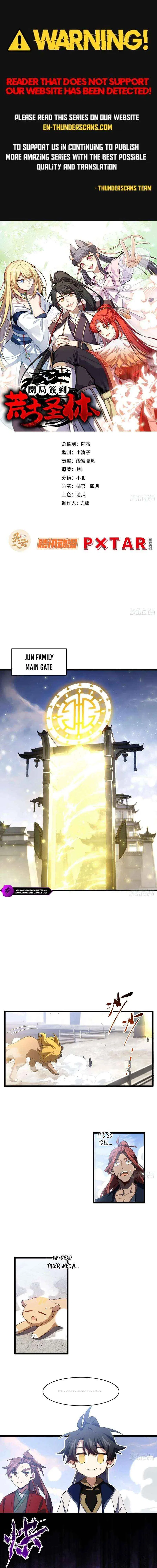 Start by signing in and obtaining the Ancient Divine Body Chapter 144 – Page 1