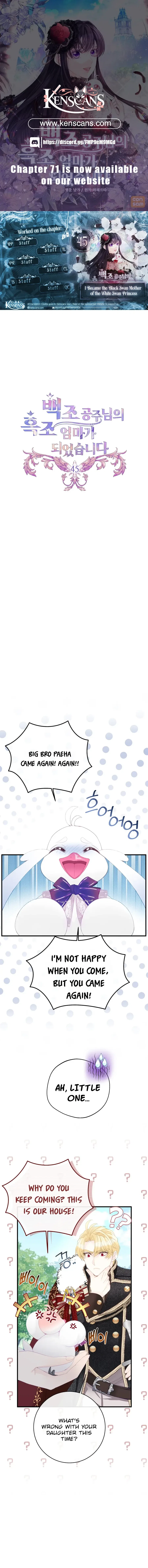 I Became The Black Swan Mother of The White Swan Princess Chapter 45 – Page 1