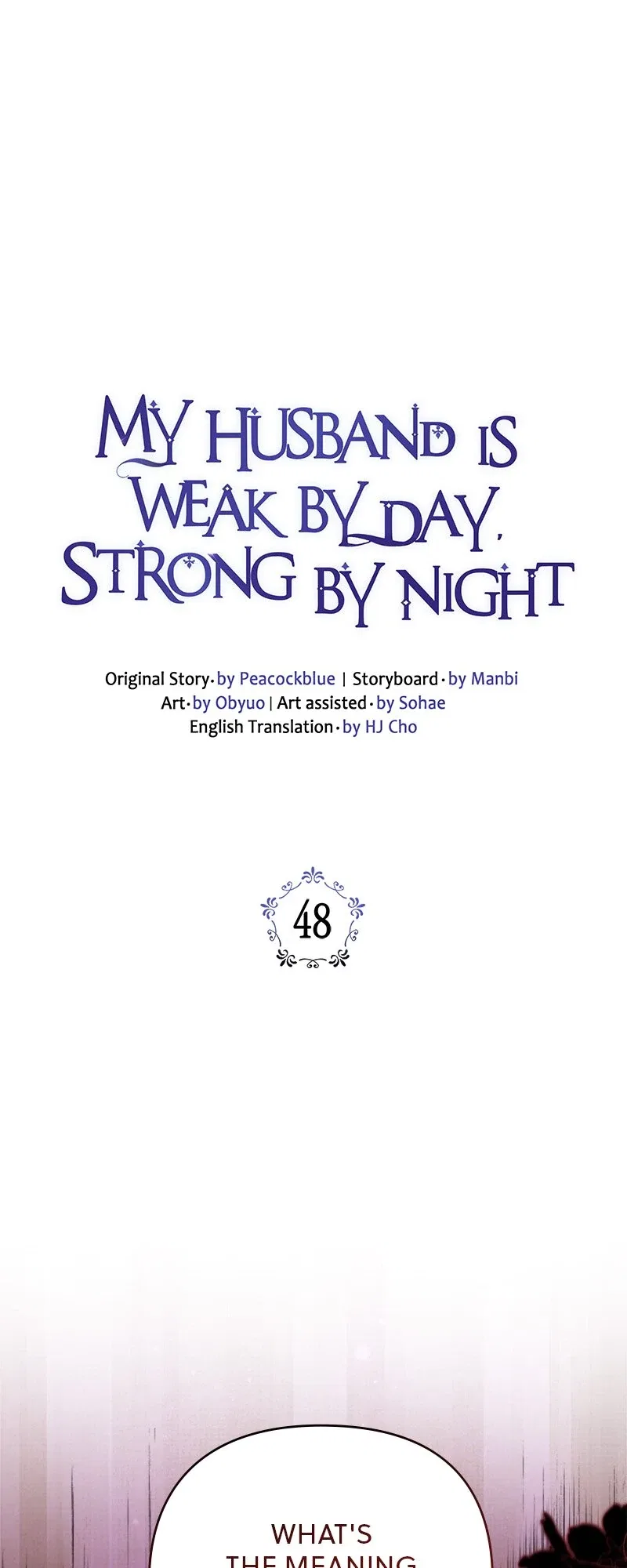 My Husband is Weak by Day, Strong by Night Chapter 48 – Page 1