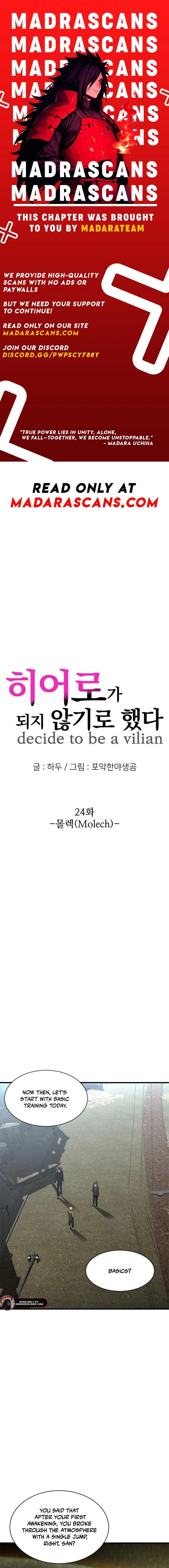 Decide To Be A Villain Chapter 24 – Page 1