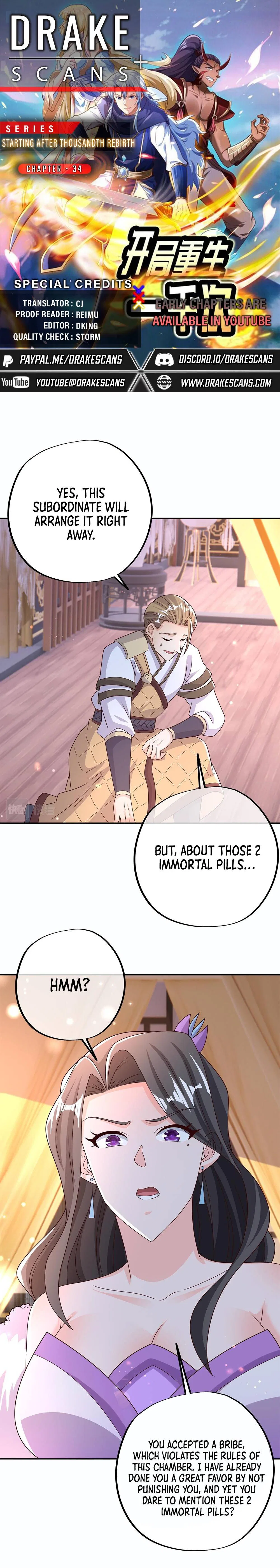 Starting After Thousandth Rebirth Chapter 34 – Page 1