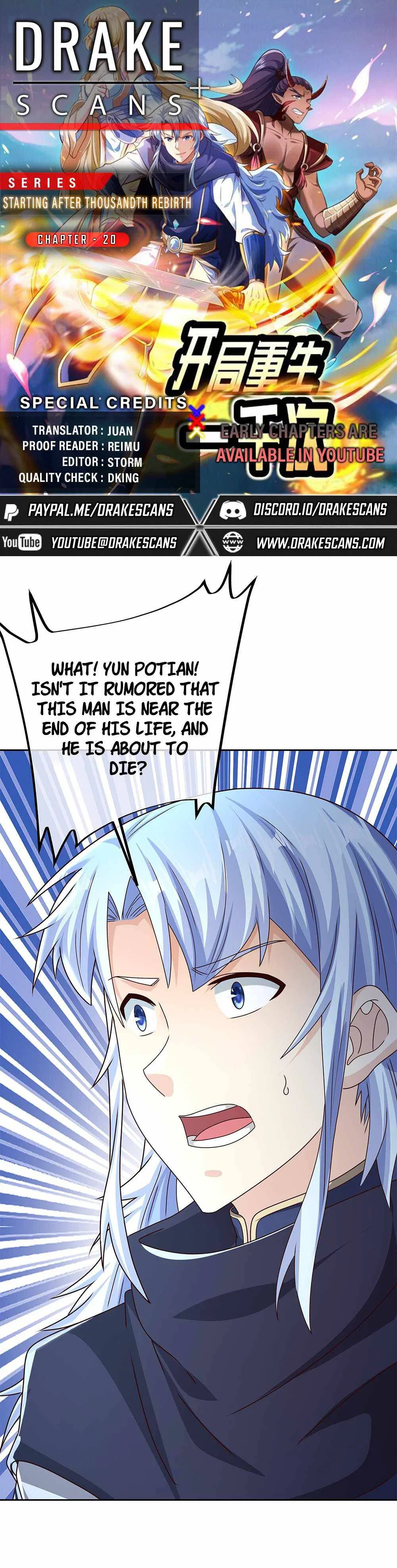 Starting After Thousandth Rebirth Chapter 20 – Page 1