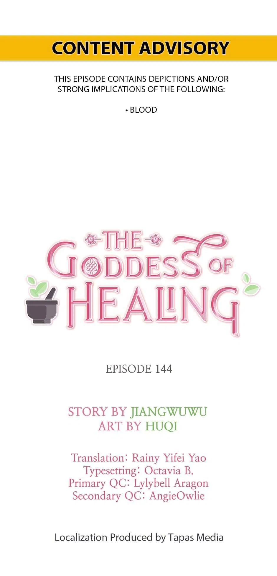 The Goddess of Healing Chapter 144 – Page 1