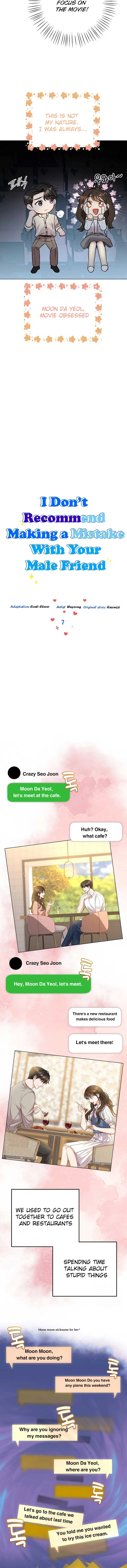 I Don’t Recommend Making a Mistake With Your Male Friend Chapter 7 – Page 7