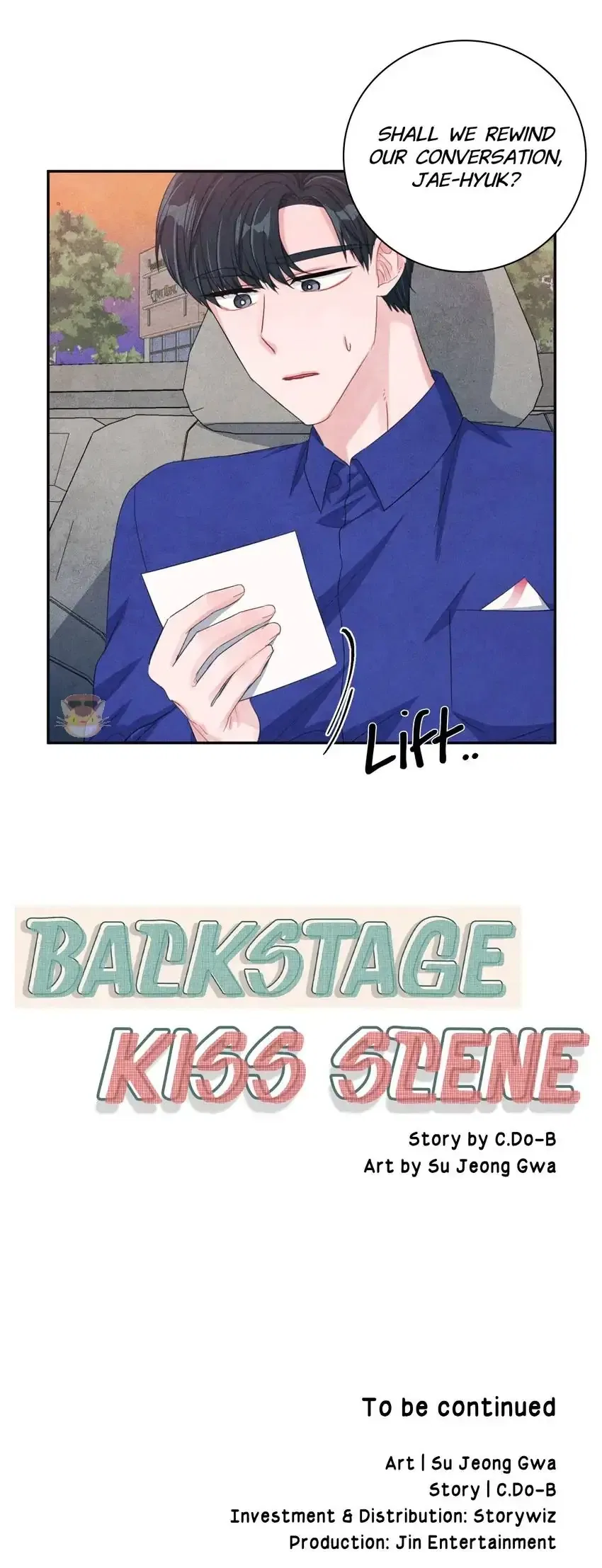 Backstage Kiss Scene Chapter 34 – Page 33