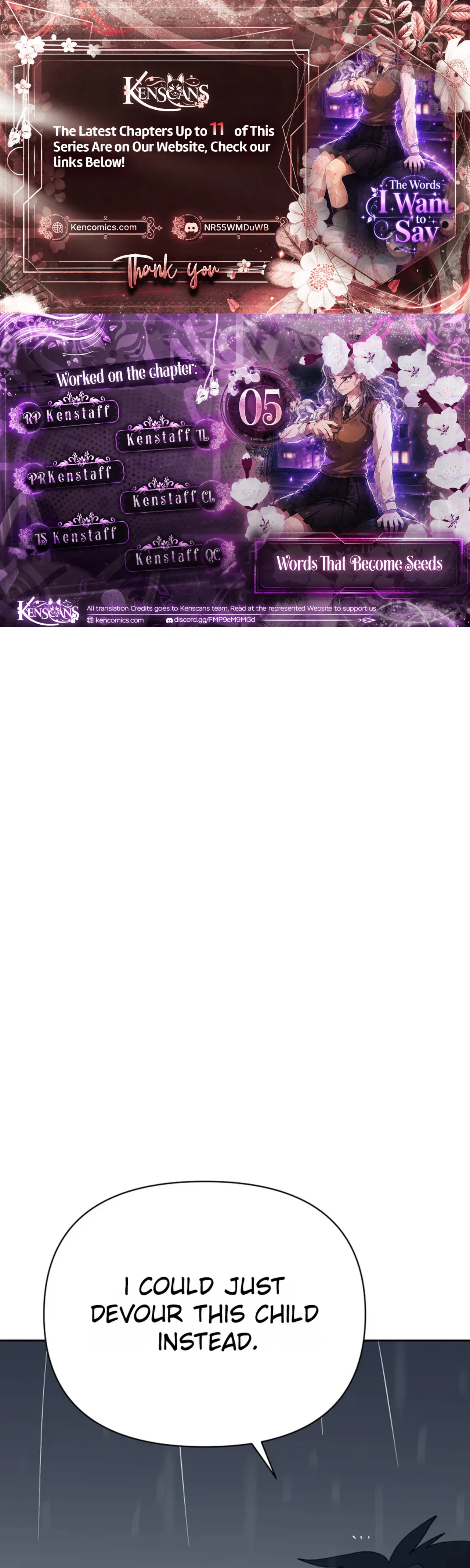 Words That Become Seeds Chapter 5 – Page 1