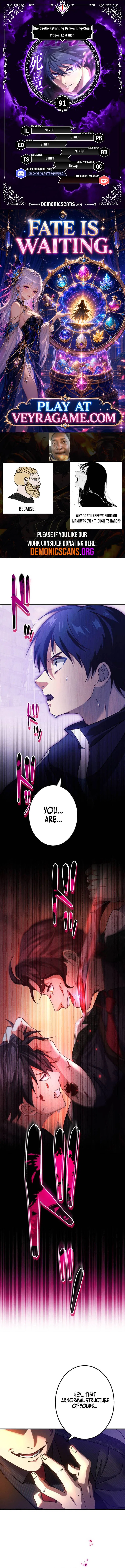 The Death-Returning Demon King-Class Player: Lost Man Chapter 91 – Page 1
