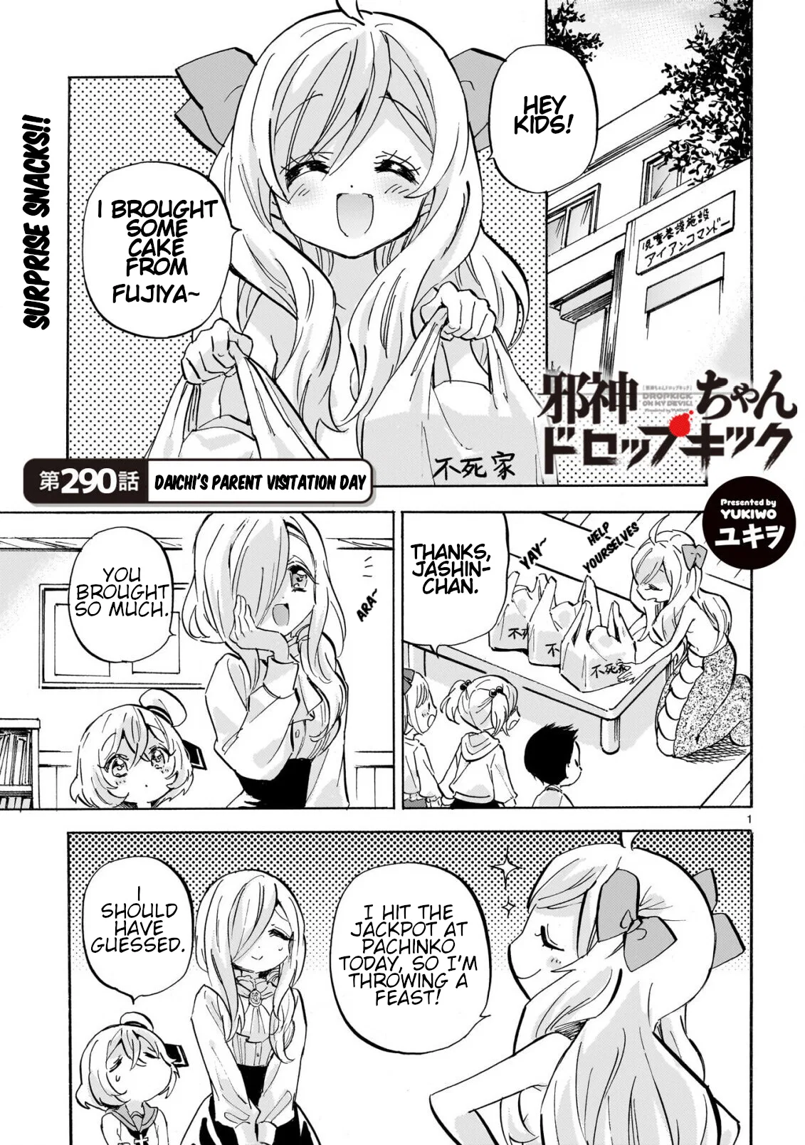 Jashin-chan Dropkick Chapter 296 – Page 1