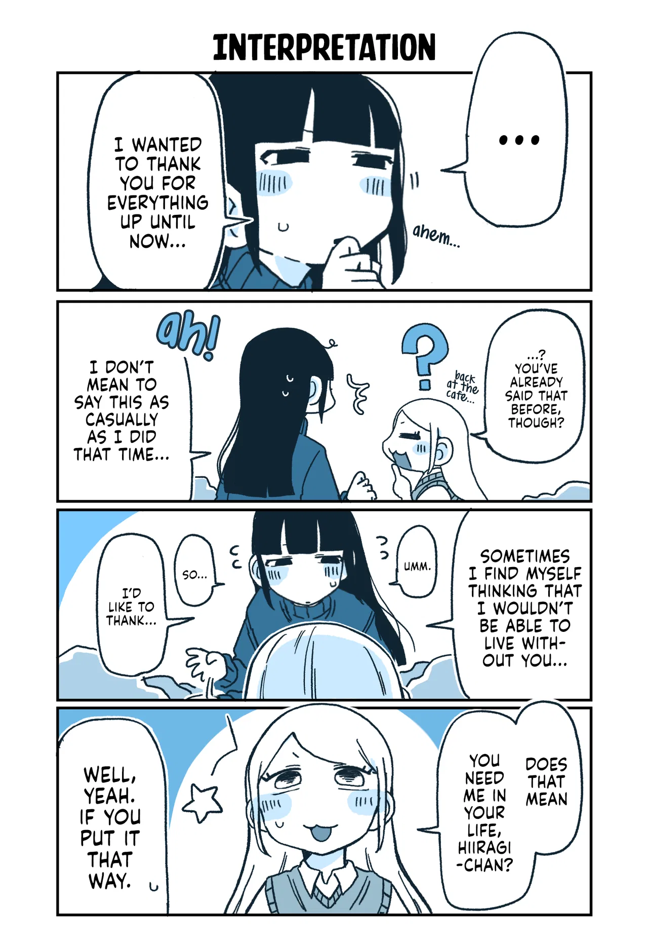 Hiiragi-chan to Tomikawa-chan Chapter 69 – Page 1