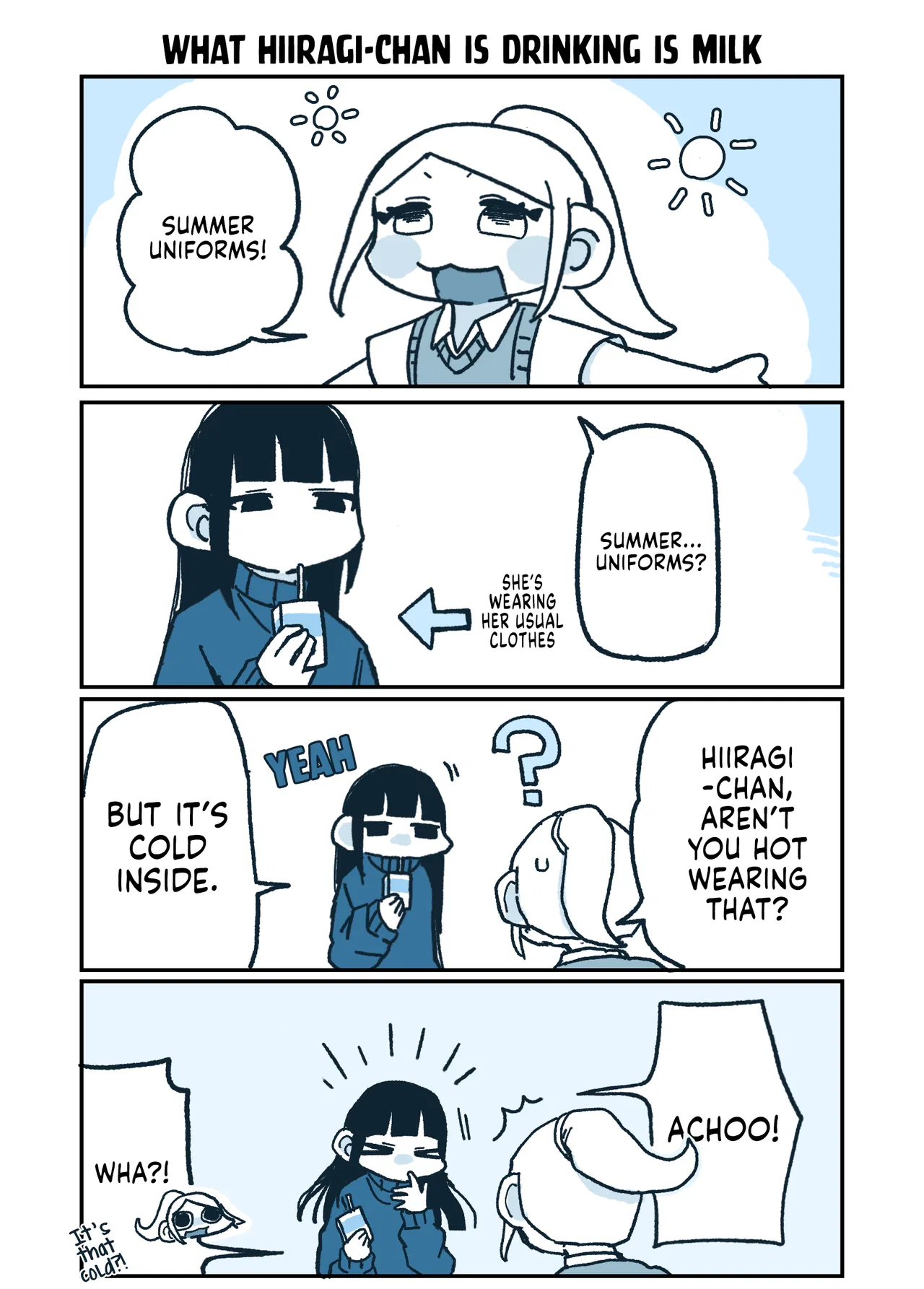 Hiiragi-chan to Tomikawa-chan Chapter 39 – Page 1